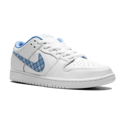 Nike SB Dunk Low Pro x Nicole Hausa White and University Blue
